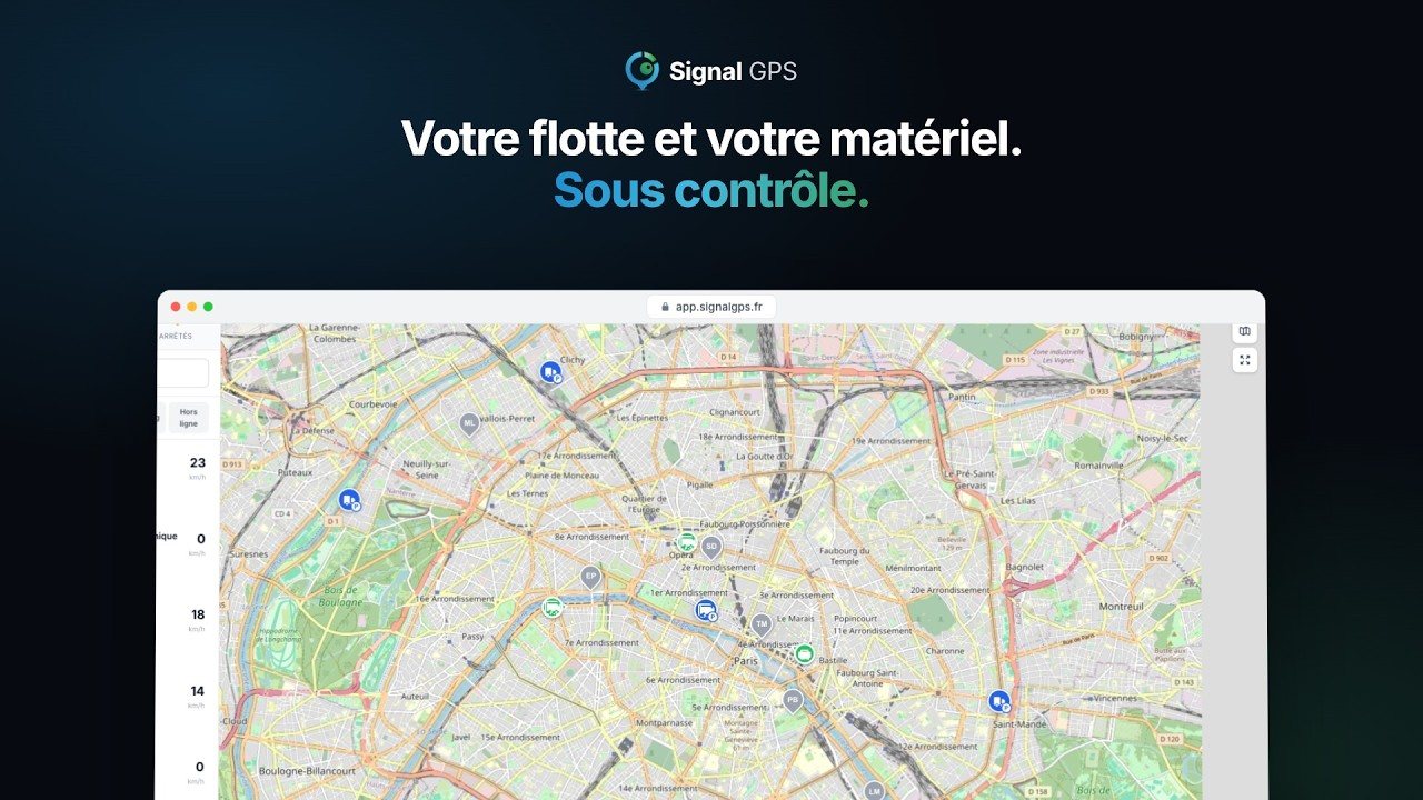 Signal GPS : logiciel de géolocalisation de véhicules et de gestion de flotte
